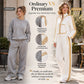 Women's Beaded Cropped Jacket and Wide-Leg Pants Set
