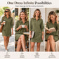 Women's Elegant Faux Suede Shirt Dress