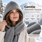 Women's 2-in-1 Thermal Knit Hooded Scarf