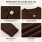 Women's Chic Crewneck Knit Cardigan with Gold Buttons