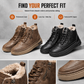 Mens Winter High Top Snow Boots Thickened Thick Sole Warm Shoes