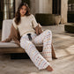 Women's Vintage Warm Cozy Wide-Leg Pants