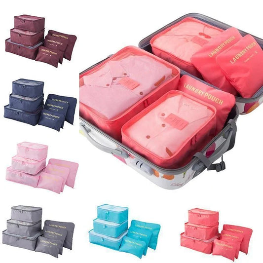 Cubos de embalaje de equipaje portátiles de 6 piezas?Segundo artículo envío gratis