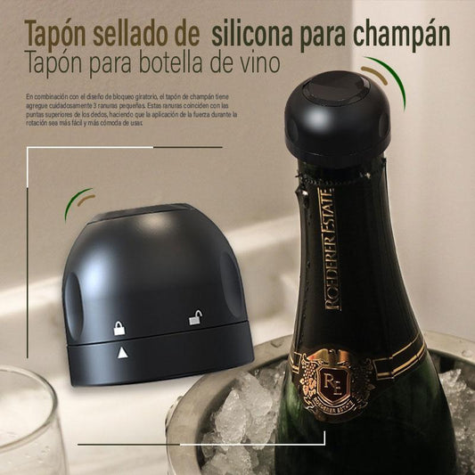 Tapón sellado de silicona para botellas de vino/champán