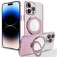 🔥40% DE DESCUENTO🔥Funda para iPhone con purpurina magnética electrochapada y soporte invisible